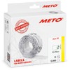 Meto Price Gun Labels (22×12 mm, Single-line, 12.000 Labels, White,