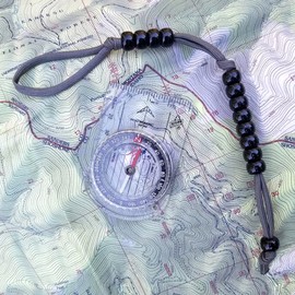 Coopers Bay Pace Count Beads/Army Ranger Beads/Distance Counter for Your Land Navigation Kit - Trail Counter Hiking Beads for Compass Land Navigation as Part of an Orienteering Kit (Desert Tan)