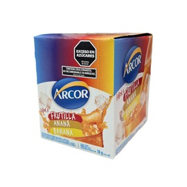 Arcor Powdered Juice Mix Strawberry, Pineapple & Banana, 18 g / 0.63 oz (box of 18)