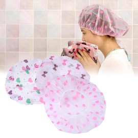 FOMIYES Gorros De BañO Mujer Reutilizables - Gorro De Ducha Impermeable De Pvc Para Ducha Spa Y Cocina ProteccióN Del Cabello 26 Cm