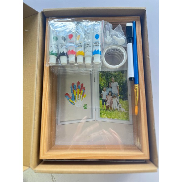 Omrhvi Family Handprint Kit, DIY Craft Keepsake, Hand Print Photo