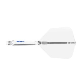 CUESOUL ROST 77 Integrated Dart Shaft and Flight, Big Wing Shape, Set of 3 (Clear Colour Series)