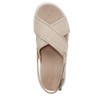 VIONIC Women's Uptown Sonoma Sandal, Beige Canvas, 5 Wide