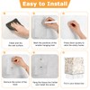 Hoowen Acrylic Tissue Box Holder Wall Mounted, Clear Square Tissue