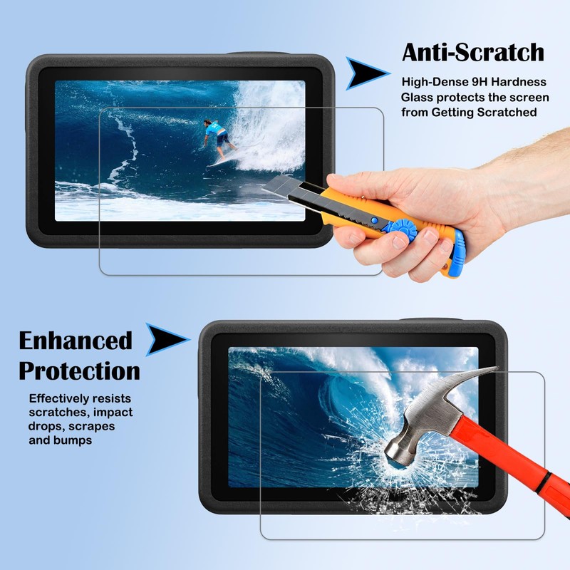 PCTC [6PCS] Screen Protector for DJI Osmo Action 5 Pro