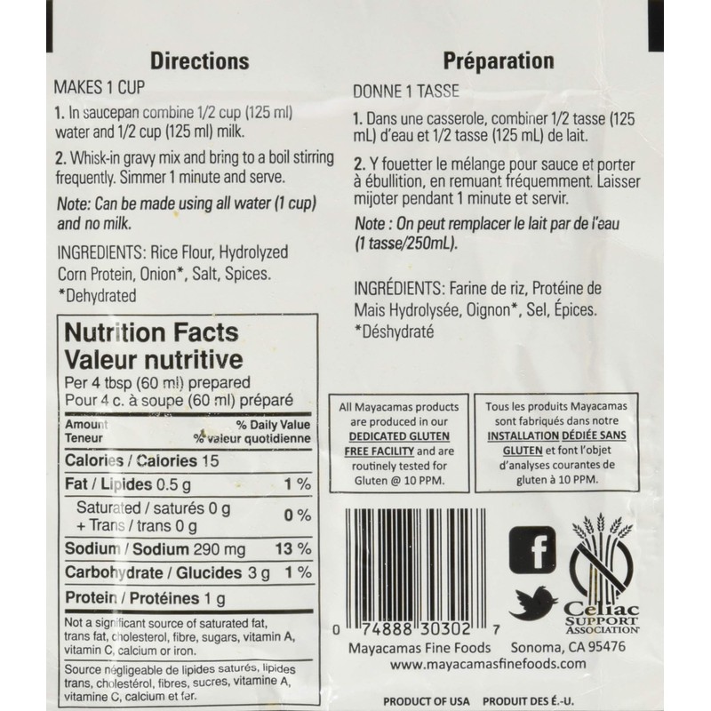 Mayacamas Chicken Gravy Mix, 0.70-Ounce Units (Pack of 12)