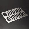 BAMTTOO Microblading Double-sided Eyebrow Tattoo Templates Professional Eyebrow Stencil Shaping