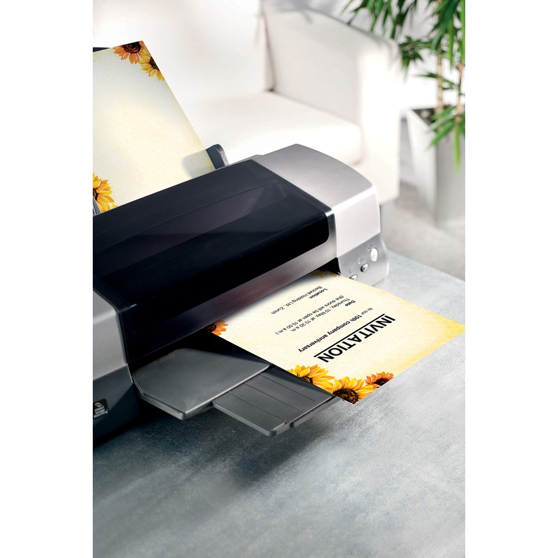 SIGEL DP129 Sunflower Design Paper 90g A4 50 Sheets Sustainable