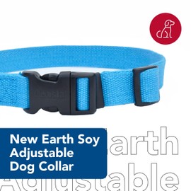 Coastal Pet - New Earth Soy - Adjustable Dog Collar, Fuchsia, 3/8" x 06"-08"