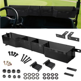 Mixopoly Golf Cart Front Inner Basket for EZGO TXT/RXV 2008-up, Solid Dash Storage Tray Organizer, Sturdy and No Rattles