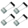 Litoexpe 4 Pack Universal Butterfly Spring Door Closer with Rubber
