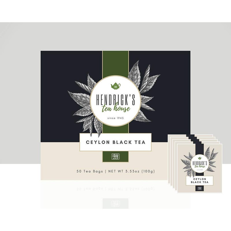 Ceylon Black Tea - 50 Tea Bag Carton - Hendrick's