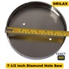 Drilax 7.5 Inch Diamond Hole Saw | Solid Steel Core