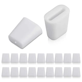 20Pcs Hard Rubber Feet for Sink Grid Sink Protecter Rubber Grid Kitchen Sink Wire Protective Rack Protecter White Rubber Wire Bumpers Sink Protectors for Home Kitchen Sink Rack