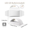 Aipsun 4 Pack Aluminum Modern Indoor LED Wall Sconce Hardwired