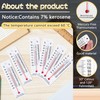 Maitys 10 Pcs Science Thermometers Mercury Free Student School Supplies