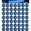 Aokzeeo 50pcs 3/4 Inch Blue LED Marker Lights, Side Indicator,