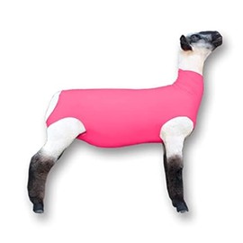 Show Pro Pink Spandex Lamb Tube for Show Sheep & Lamb - Show Livestock Supplies: Sheep Covers & Blankets (Medium)