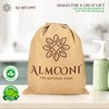 Almooni Mini esponja natural de lufa, esponja exfoliante de ducha