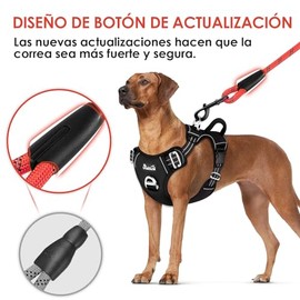 SlowTon Correa para Perro, 1.5m Grande Mediano Pequeño Correas de Entrenamiento Resistente Reflectante para Perros con Mango de Control Seguridad Acol