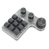 Mini Keypad 9 Keys 3 Knob RGB Multifunctional DIY Shortcut