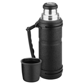 Isosteel Va-x212bk, X2 Stealth 1,2 Liter vacuum flask, Black, 18/8 stainless steel, BPA & LFGB tested