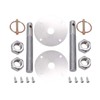 KIPA Stainless Hood Pin Set Chrome Hardware for Chevy Ford