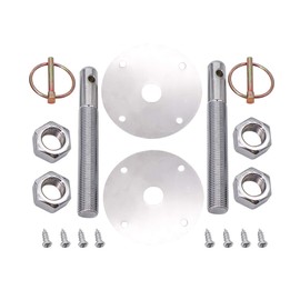 KIPA Stainless Hood Pin Set Chrome Hardware for Chevy Ford Mopar Drag Racing Race Durable # 4056