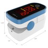 CHOICEMMED Finger Pulse Oximeter - Blue Blood Oxygen Monitor with