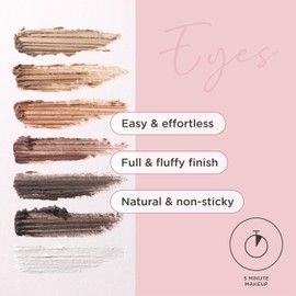 EasyBrow Black Brown from Sculpted by Aimee - Travel-Friendly, Double-Ended, Vegan 2-in-1 Tinted Fibre or Clear Eyebrow Gel with Spoolie