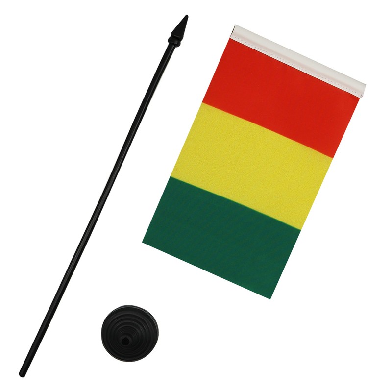Guinea Table Flag 4'' x 6'' - Guinean Desk Flag