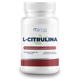 NAIMA L-Citrulina  100 Cpsulas de 500mg  1000 mg por porcion  Apoya el Rendimiento Deportivo y la Circulacin  Aminocido Natural  Suplemento...        