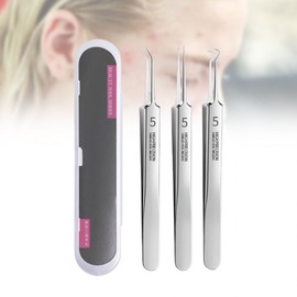 Precision Sebum & Blackhead Tweezers for Hair Removal Angled Tweezers 20ea