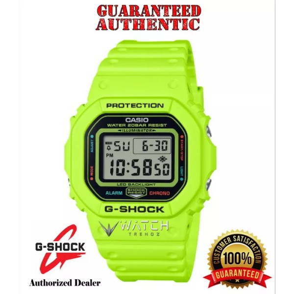 Casio G-Shock DW5600EP-9 TEAM G-SHOCK Vivid Yellow Digital Watch