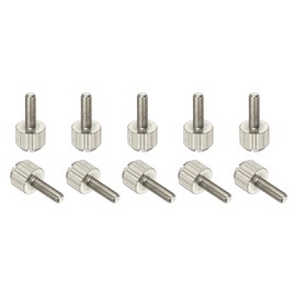 sourcing map 10 Pcs Computer Case Thumb Screws, M3x10 Thread PC Computer Case Fastener Thumb Screws for DIY PC Cover Power Supply PCI Slots Hard Drives