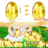 12 PCS Jumbo Gold Easter Eggs 6 Inch Giant Metallic