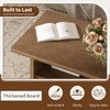 WINWY Farmhouse Wood Coffee Table - 43.4" Rectangle Coffee Table