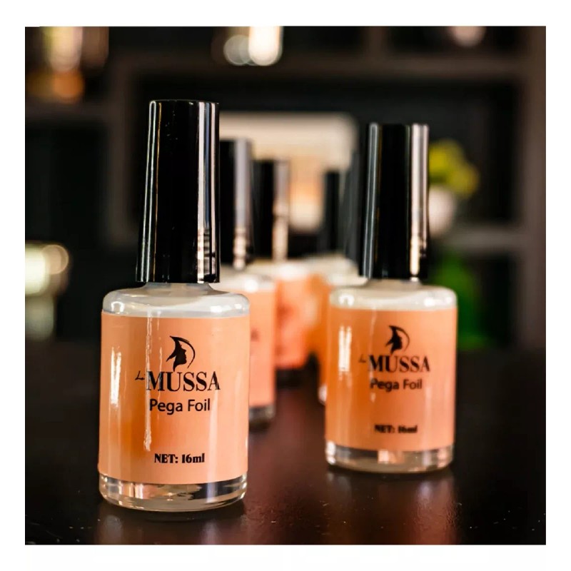 Lé Mussa Pegamento Para Foil Uñas Gel Mussa Caja Con