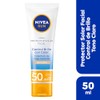 Protector Solar Facial NIVEA SUN Control Brillo Tono Claro, Cobertura