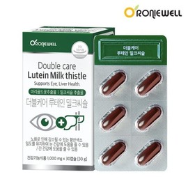Loniwell 로니웰 더블케어 루테인 밀크씨슬 30캡슐 눈+간건강 마리골드꽃추출물 실리마린 피로한눈간건강 PTP포장 Roniwell Double Care Lutein Milk Thistle 30 Capsules Eye + Liver Health Marigold Flower Extract Silymarin Fatigued Eye Health PTP Packaging