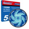 LSHUZIYU 5-7/8”(150mm)-52T, Metal Cutting Circular Saw Blade, Arbor 20mm with