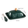 Small Butter Keeper Container with Raised Edge, Porcelain Butter Dish,Butter