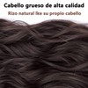 MITEGELO 2 Piezas Extensiones de Cabello Ondulado 18 Pulgadas, 3/4