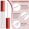 CAIYA Pack of 4 Transparent Lip Gloss Tubes, 2.5 ml
