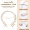 Scettar Pack of 4 Magnetic Curtain Tiebacks, Camel Coloured Tiebacks