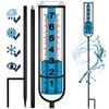 Rain Gauge, Freeze Proof Rain Gauge Outdoor with Stake, Upgrade