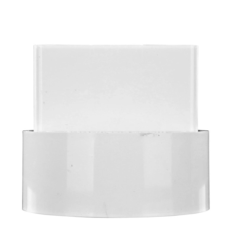 NDS 9P04 White Offset Downspout Adapter PVC Drain Fitting 2x3x4