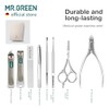 MR.GREEN Set De Manicura Con Estampado De Moda, Cortaúñas Profesional,