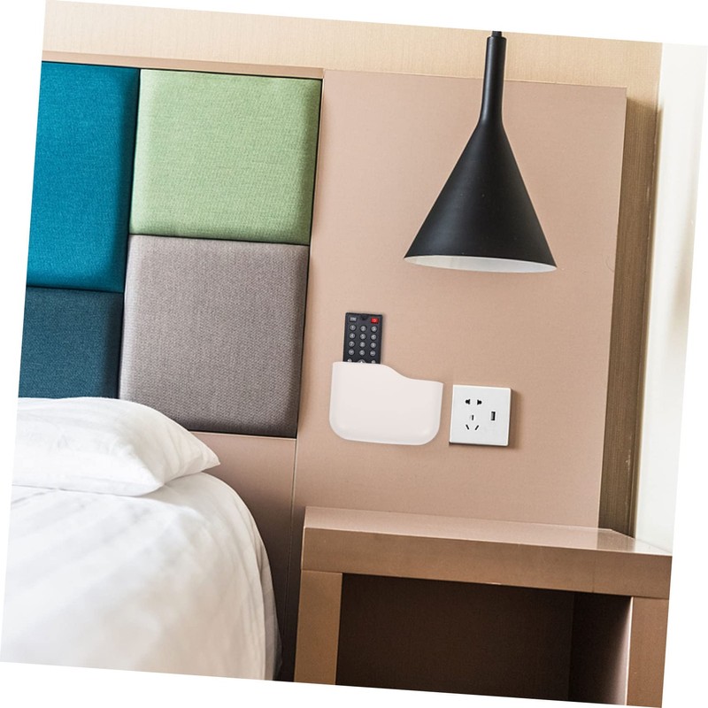 Levemolo Punch Wall Storage Box Wall Mounted Organizer for Remote