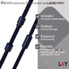 Run out sports Elastic Laces With Metal Fastener, No Bow,